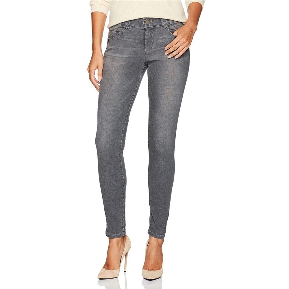 Democracy Womens Ab Solution Booty Lift Jeggings Dark Grey NWT‎ sz 4